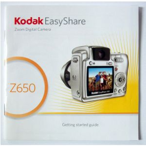 Kodak Z650 camera manual