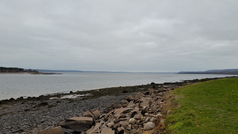 Looking towards the ocean passage.